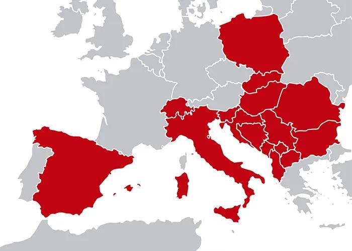 Mandeks international markets - distribution across Southeast Europe and EU